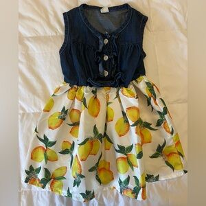 Denim & Lemon Toddler Dress